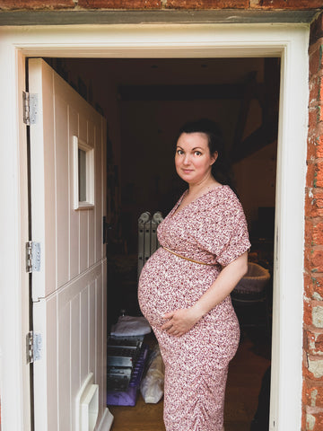 Kelly at Poppins & Co. - 7 months pregnant