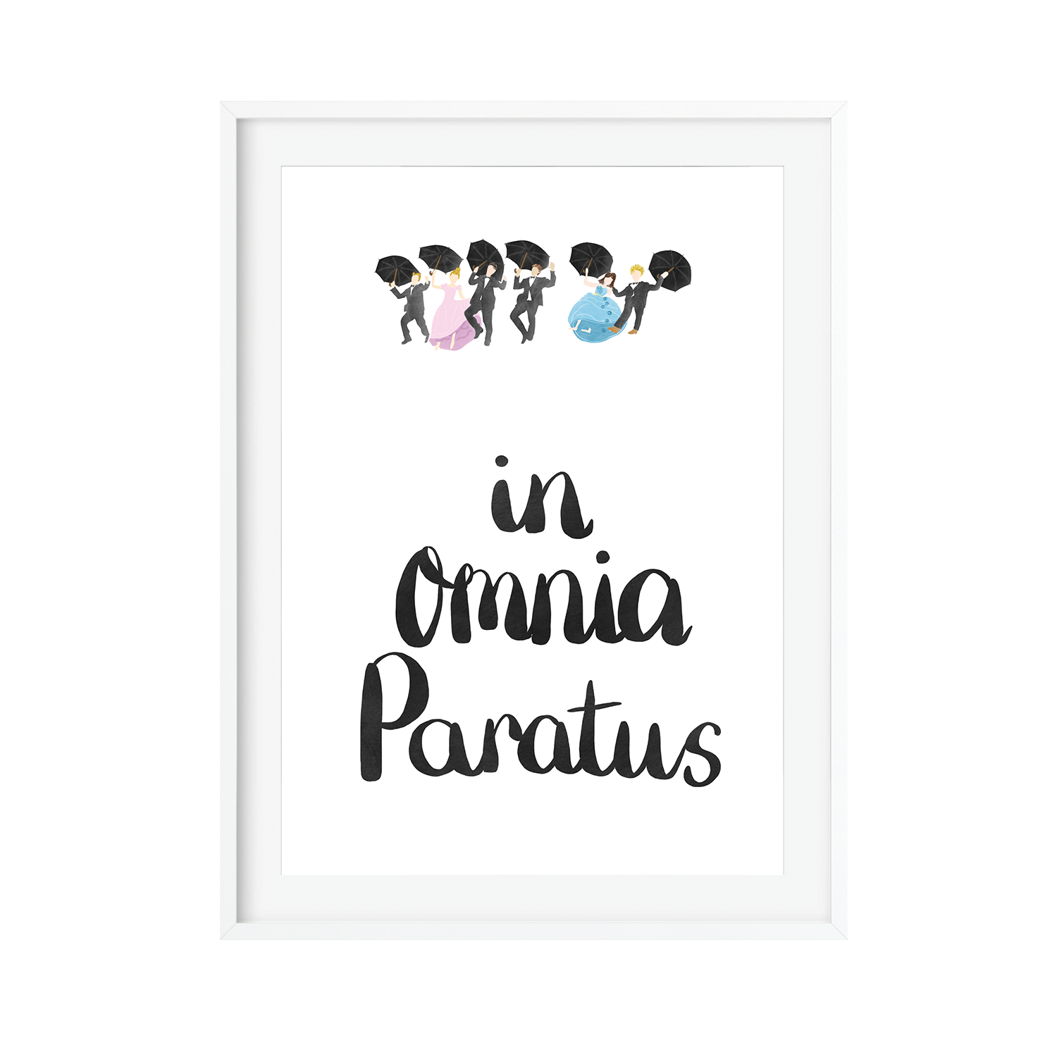 In Omnia Paratus Gilmore Girls Art Print Poppins Co