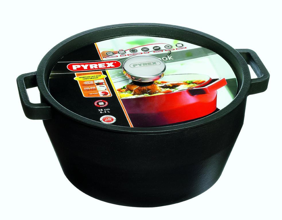 zegevierend verloving Poort SlowCook Cast iron grey Round Casserole - compatible with oven and ind -  Pyrex® Webshop AR