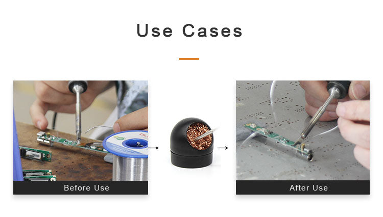 SR-460 Soldering Iron Tip Cleaner with Stand/Holder Cup - HardCore