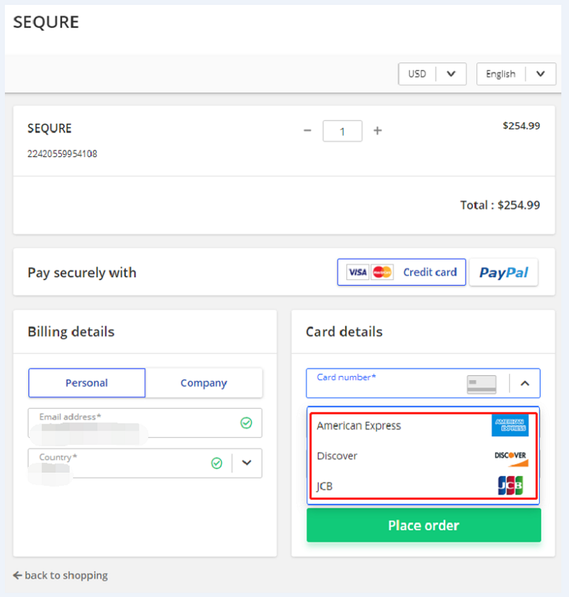 sequre payment