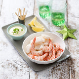 Steamed prawns and scallops
