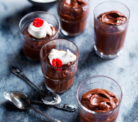 Healthy chocolate mousse with avocado