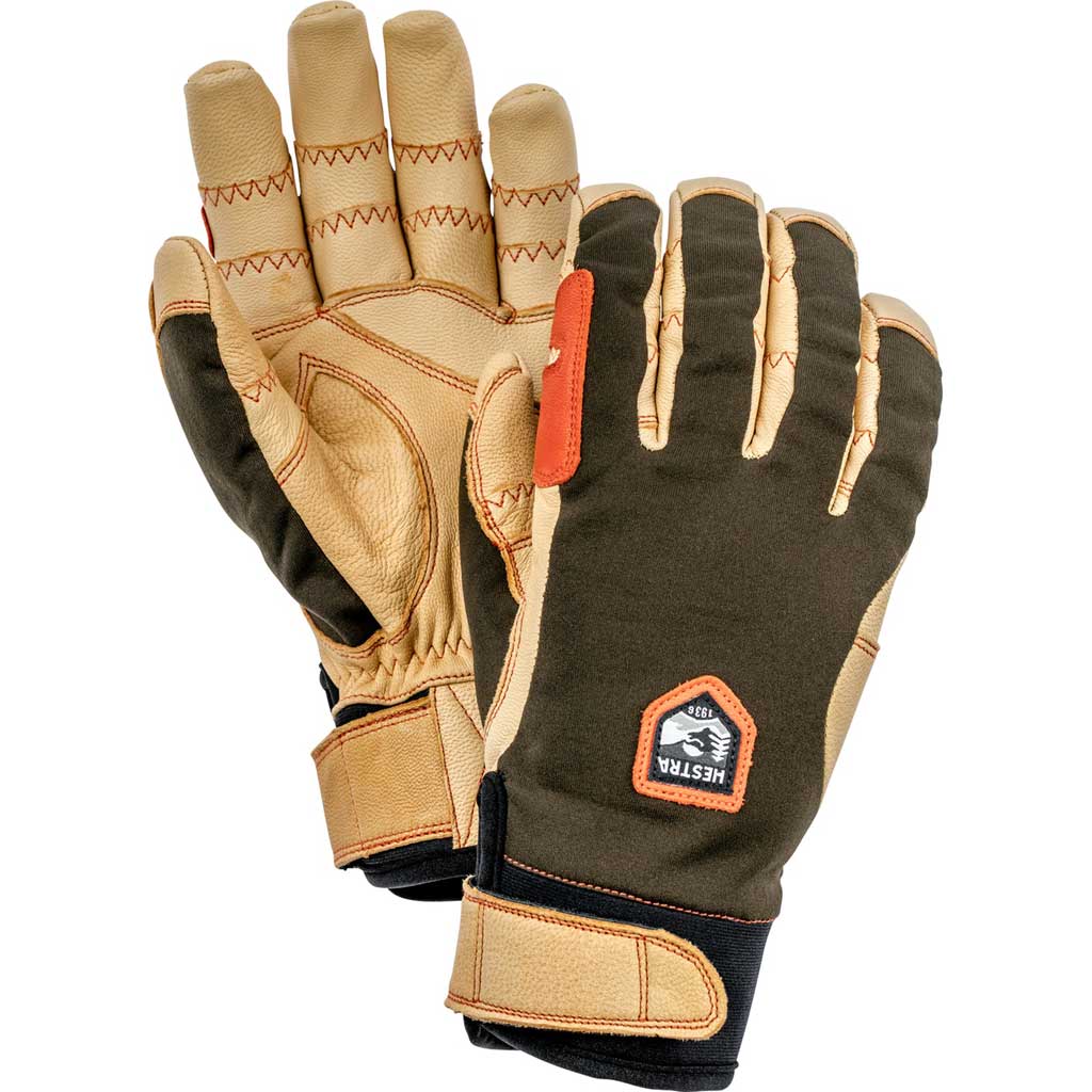 brown ski gloves mens