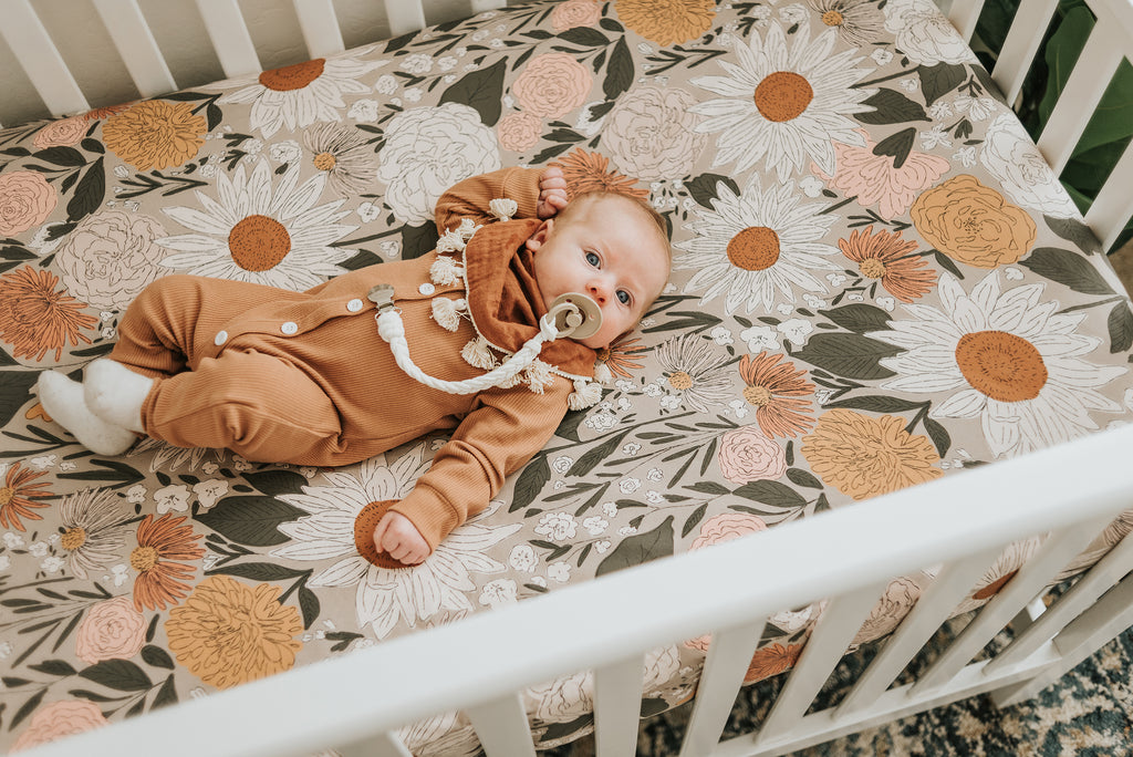 sunflower bedding for crib