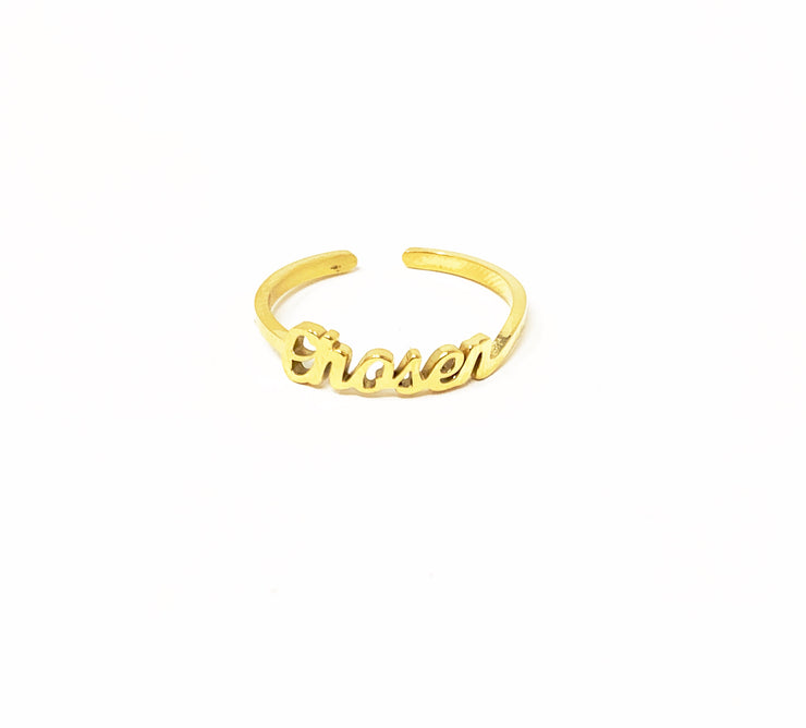“You Were Chosen” Ring-Handcrafted Affirmations