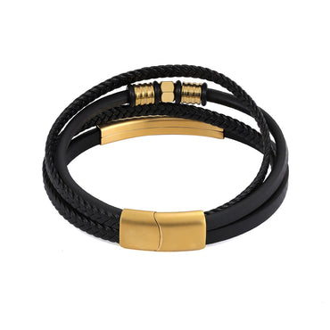 MBSS122 Faux Leather Bracelet – AAB CO.