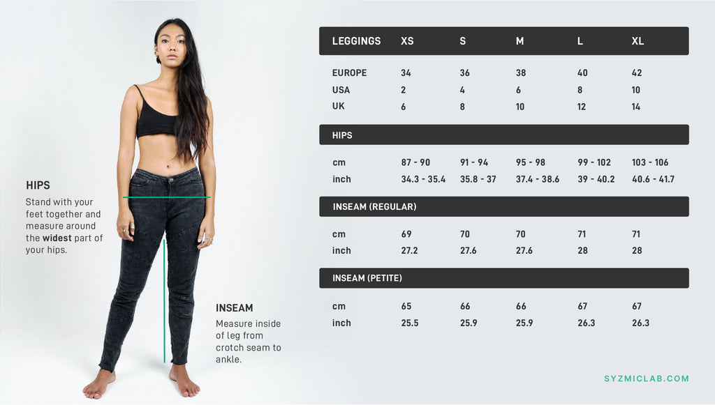 clothing size guide