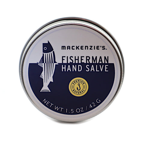Fishermans Hand Salve Mackenzies Fisherman 1.5 ounce tin front of package