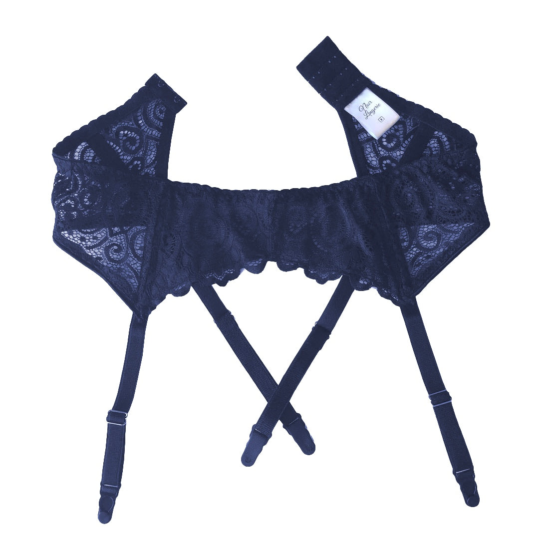 navy suspender belt