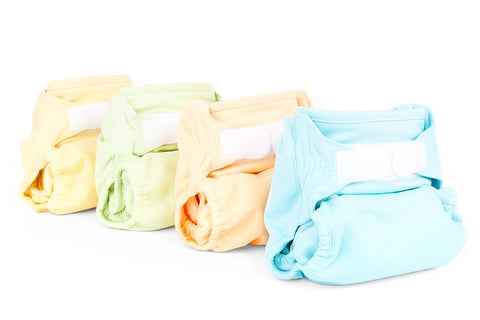colored cloth diapers