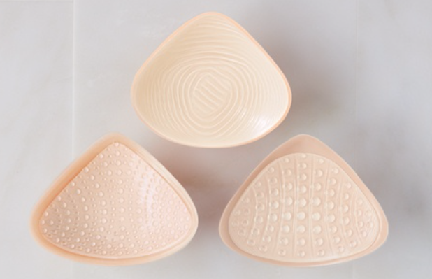 One Piece Triangle Silicone Breast Forms Mastectomy Prosthesis Bra