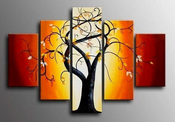 Living Room Wall Art, Large Painting for Living Room, Canvas Paintings, Acrylic Wall Art, Tree Paintings