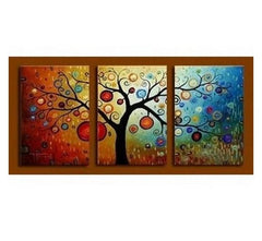 Colorful trees, Tree of Life Paintings, Large Abstract Paintings, Buy Paintings Online