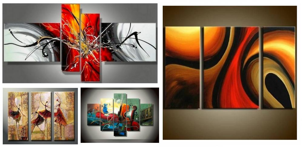 Acrylic paintings for bedroom, simple modern art, bedroom canvas paintings, modern paintings for bedroom, multiple canvas paintings, large painting for sale, buy paintings online