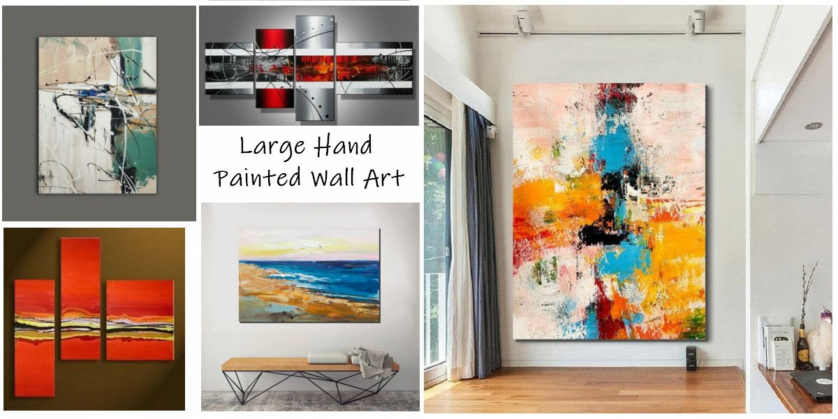Extra Large Wall Art Ideas, Modern Paintings for Living Room, Oversize ...
