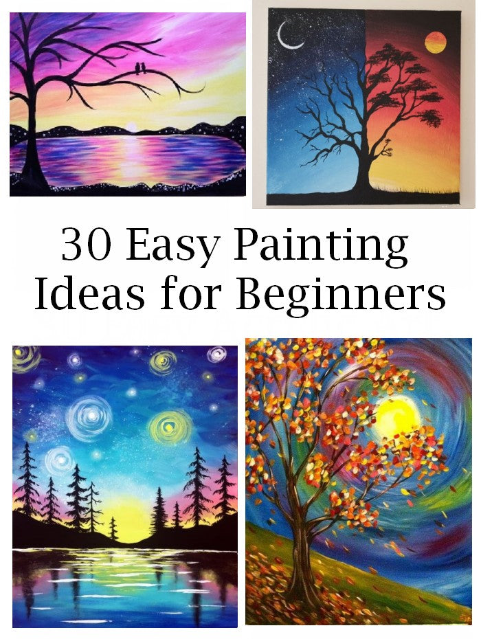 pictures to paint on canvas for beginners
