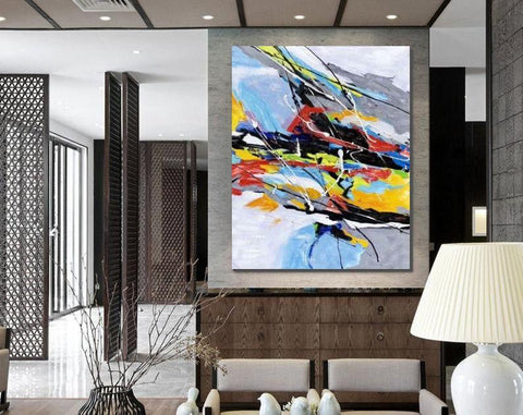 Abstract Canvas Painting, Extra Large Wall Art Paintings for Living Ro –