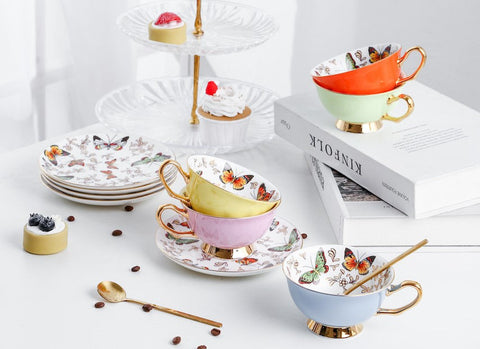 Beautiful British Tea Cups, Unique Afternoon Tea Cups and Saucers