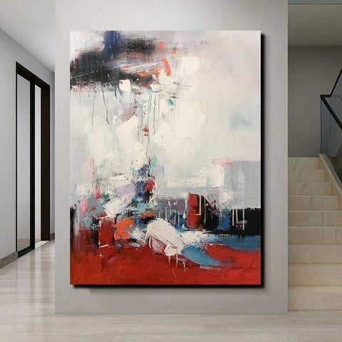 Abstract acrylic art on canvas, contemporary art movements L515 –  LargeArtCanvas
