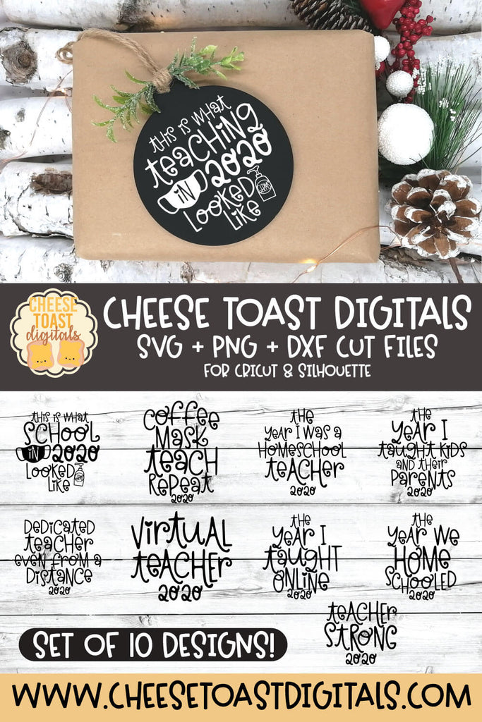 Download 2020 Teacher Christmas Ornament Svg Bundle Free And Premium Svg Files Cheese Toast Digitals