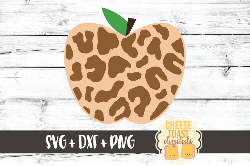 Download Leopard Print Apple Svg Free And Premium Svg Files Cheese Toast Digitals