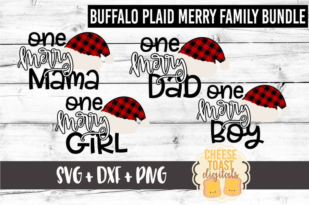 Download Buffalo Plaid Family Christmas SVG Bundle - Free and Premium SVG Files - Cheese Toast Digitals