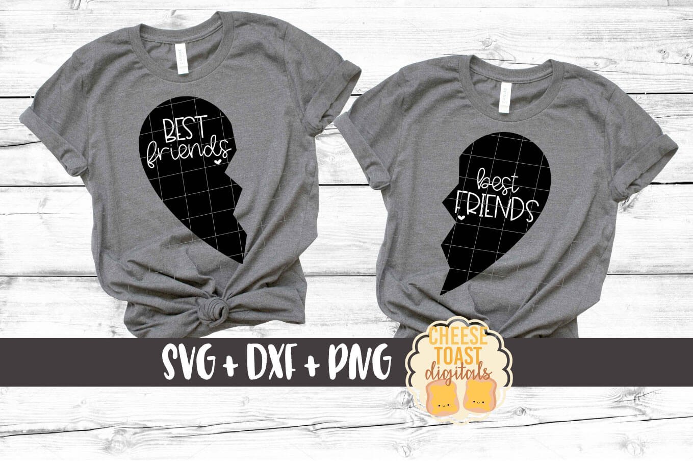 Best Friends Friendship Hearts Svg Free And Premium Svg Files Cheese Toast Digitals