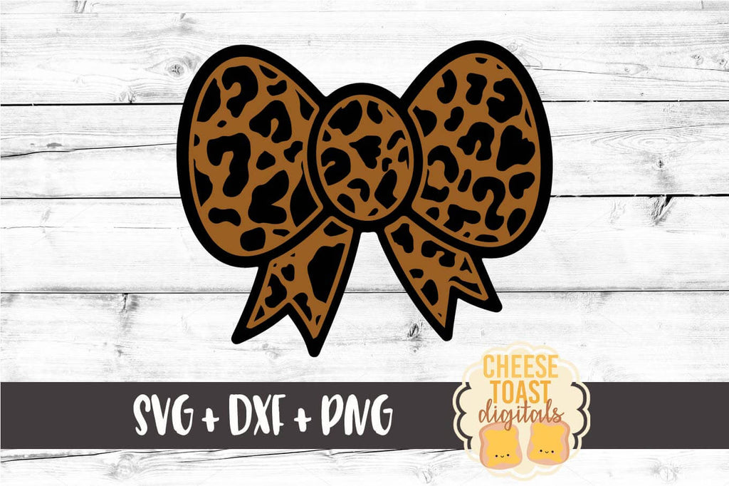 Download Leopard Print Bow Svg Free And Premium Svg Files Cheese Toast Digitals