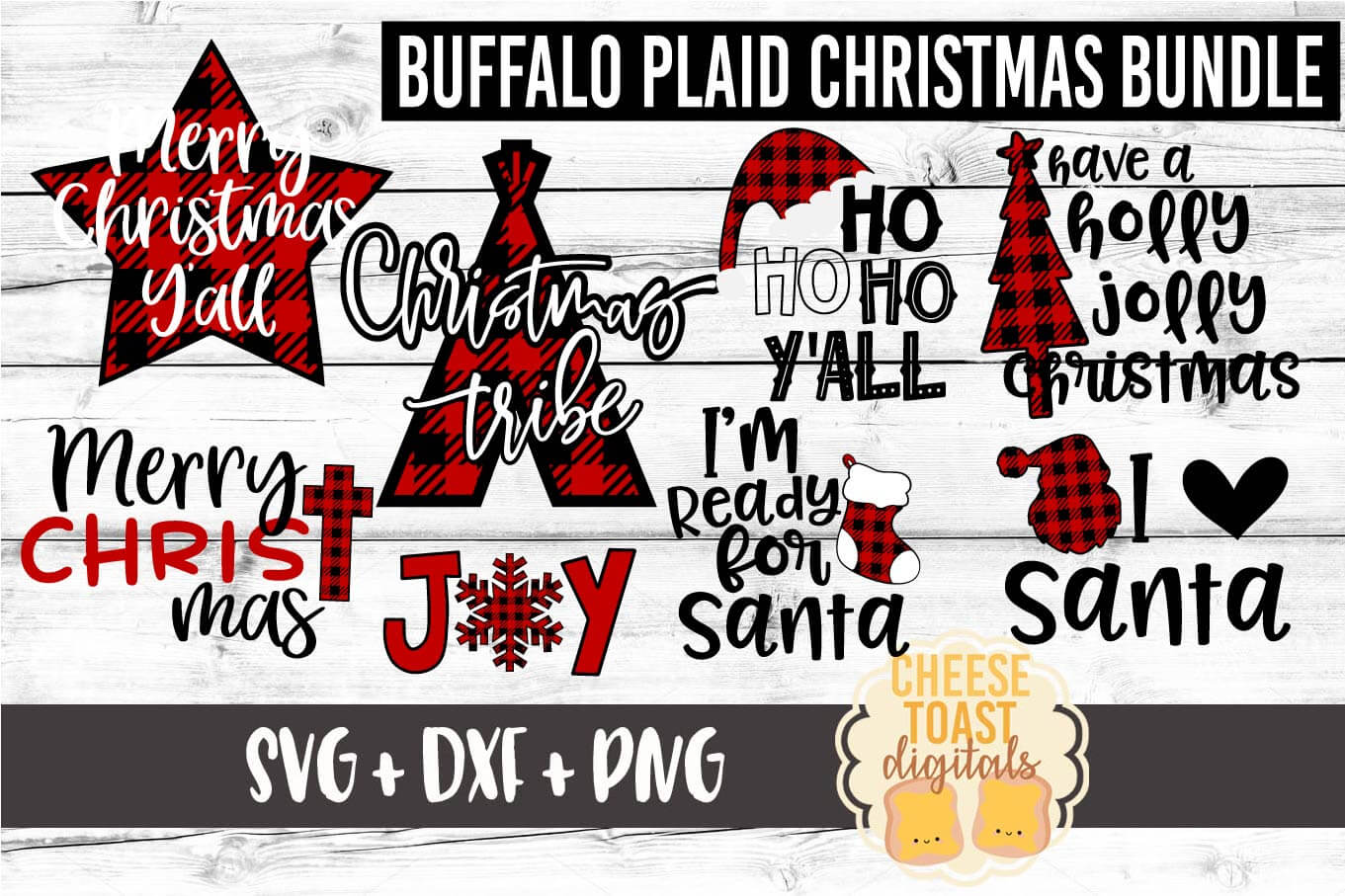 Download Buffalo Plaid Christmas Svg Bundle Free And Premium Svg Files Cheese Toast Digitals
