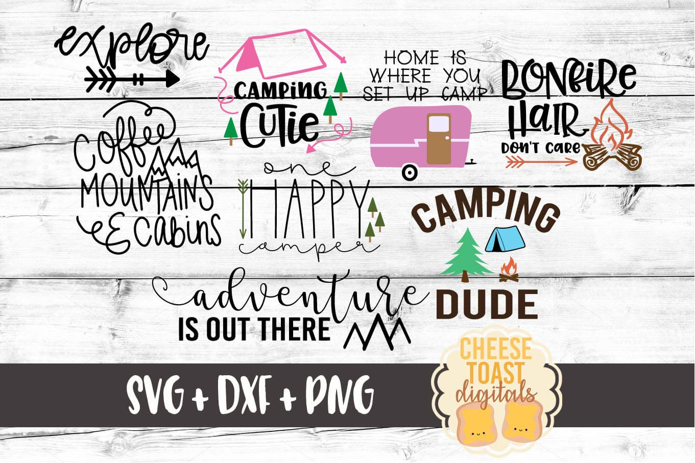 Download Camping SVG Bundle - Free and Premium SVG Files - Cheese ...