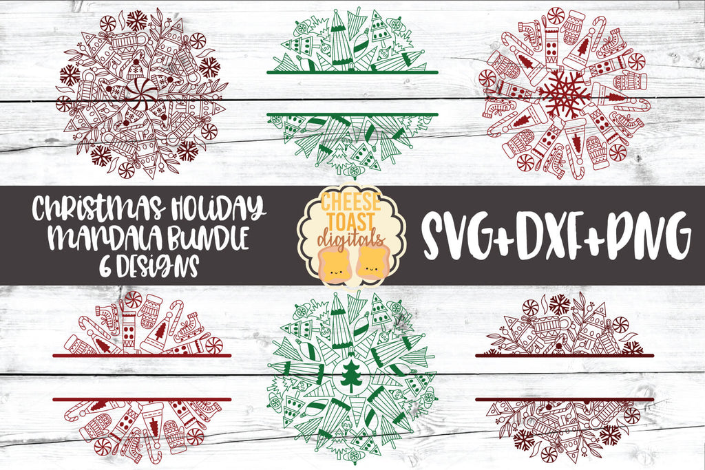 Download Christmas Mandala Svg Bundle Free And Premium Svg Files Cheese Toast Digitals