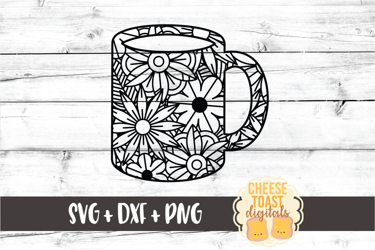 Download Coffee Cup Floral Zen Doodle SVG - Free and Premium SVG ...