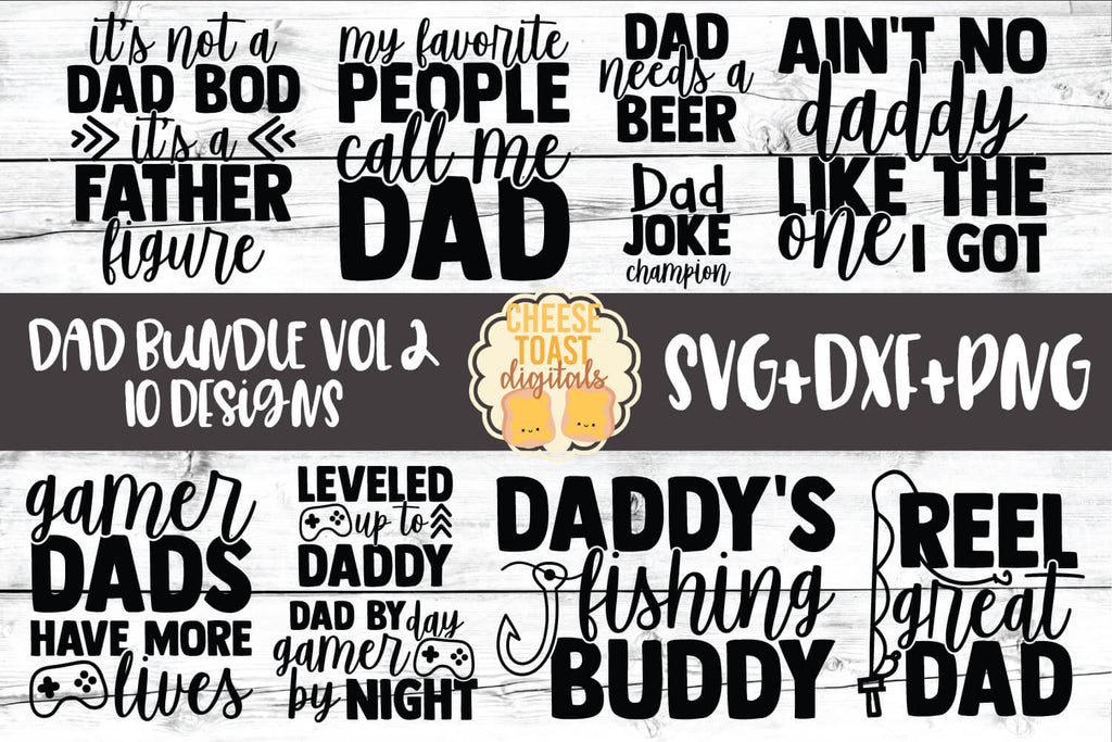 Dad SVG Bundle - Free and Premium SVG Files - Cheese Toast ...
