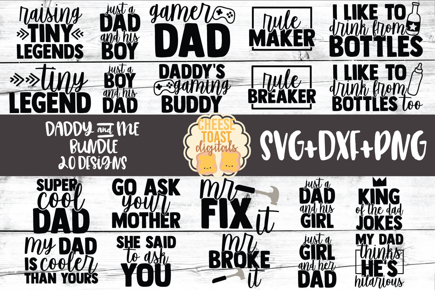 Download Daddy And Me Svg Bundle Free And Premium Svg Files Cheese Toast Digitals
