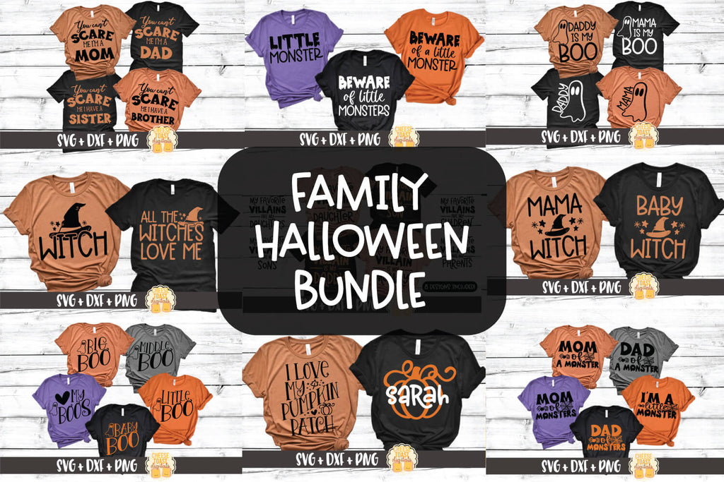 Family Halloween Svg Bundle Free And Premium Svg Files Cheese Toast Digitals