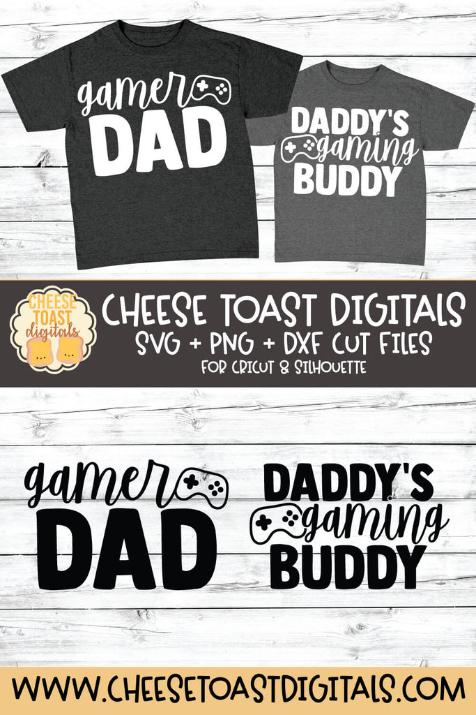 Download Gamer Dad | Daddy's Gaming Buddy SVG Duo - Free and ...