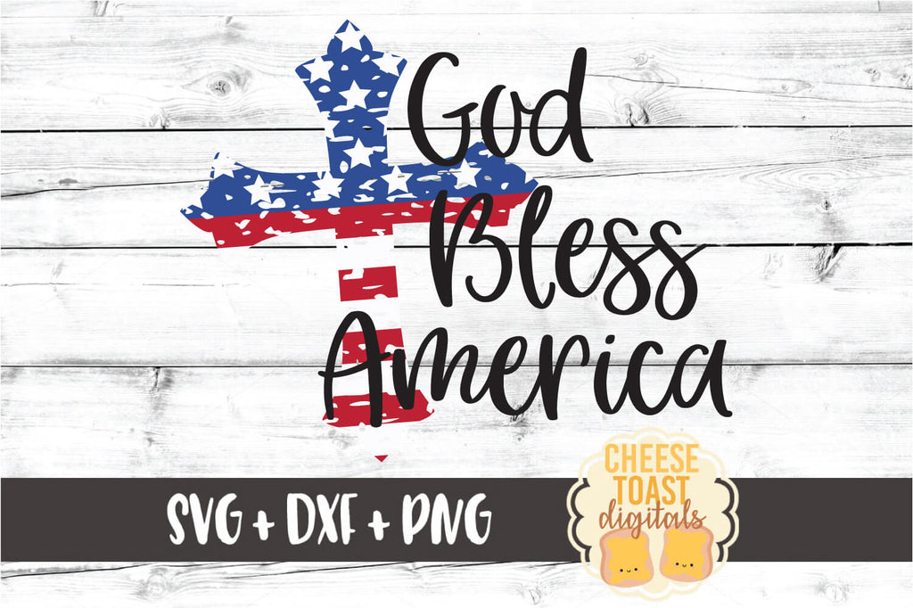 God Bless America Svg Free And Premium Svg Files Cheese Toast Digitals
