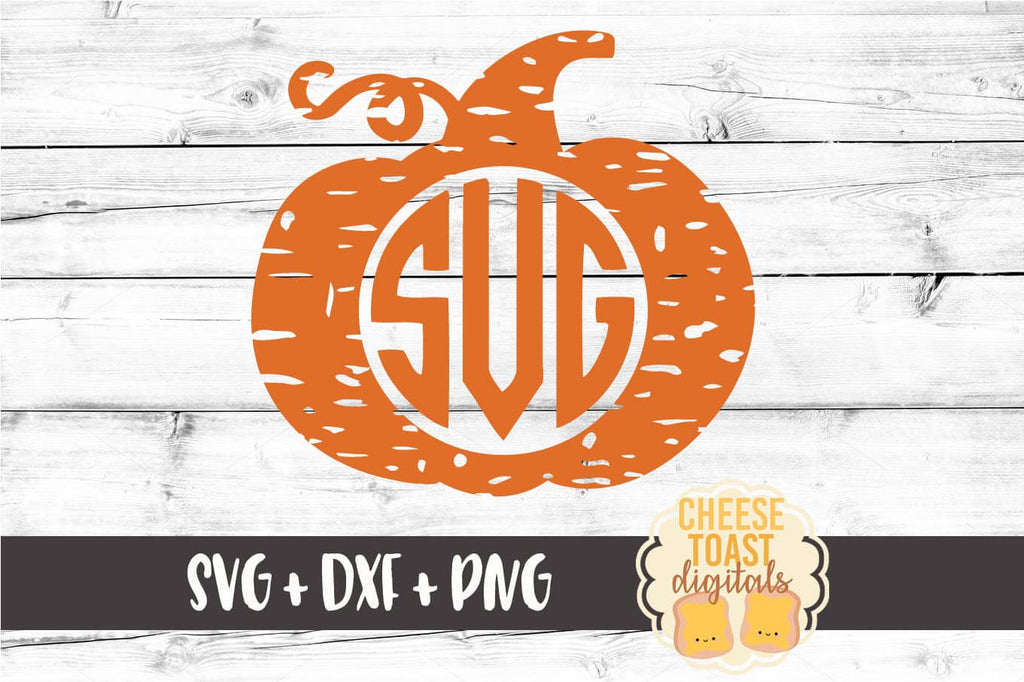 Distressed Monogram Pumpkin Svg Free And Premium Svg Files Cheese Toast Digitals
