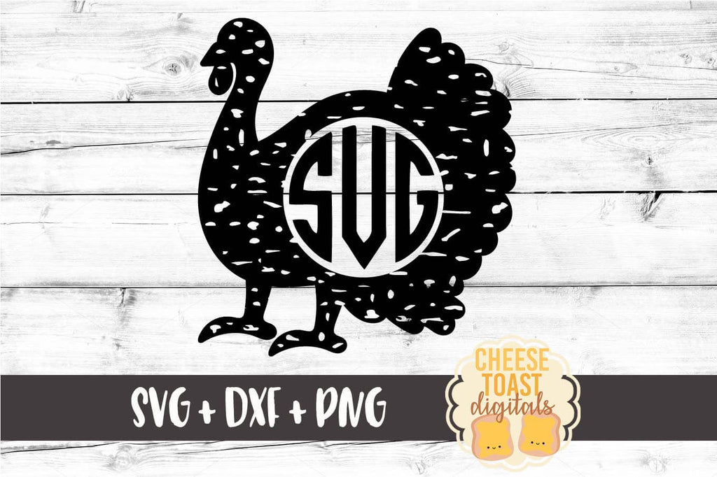 Download Distressed Turkey Monogram Svg Free And Premium Svg Files Cheese Toast Digitals