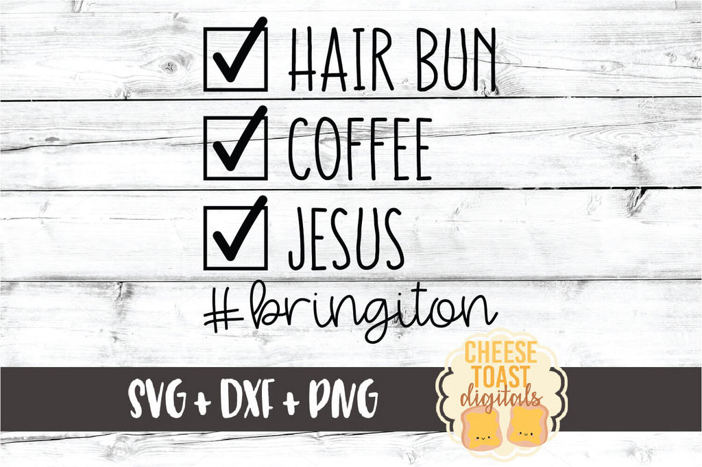 Download Hair Bun Coffee Jesus Svg Free And Premium Svg Files Cheese Toast Digitals