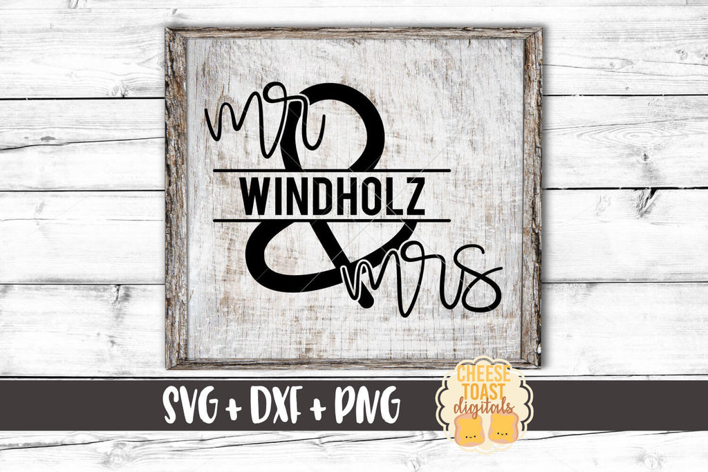 Download Mr And Mrs Split Monogram Frame Svg Free And Premium Svg Files Cheese Toast Digitals