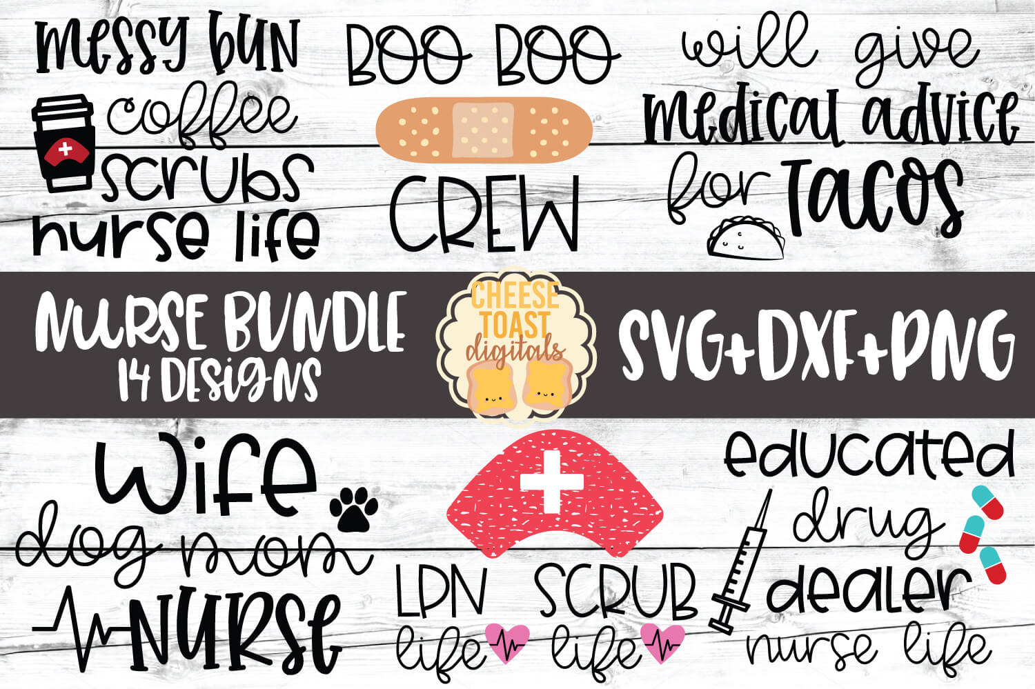 Download Nurse SVG Bundle - Free and Premium SVG Files - Cheese ...