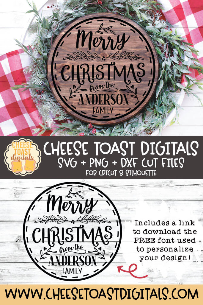 Download Last Name Merry Christmas Svg Free And Premium Svg Files Cheese Toast Digitals