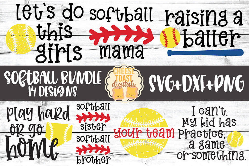 Download Softball Svg Bundle Free And Premium Svg Files Cheese Toast Digitals