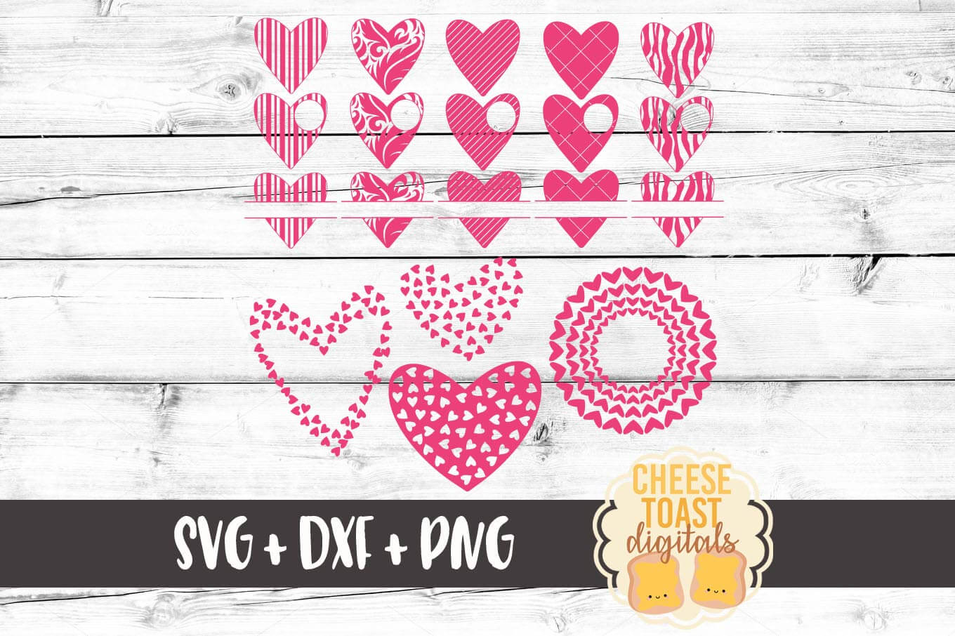 Download Heart Valentine Monogram Svg Bundle Free And Premium Svg Files Cheese Toast Digitals