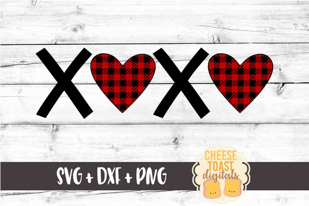 Download Xoxo Hearts Buffalo Plaid Svg Free And Premium Svg Files Cheese Toast Digitals