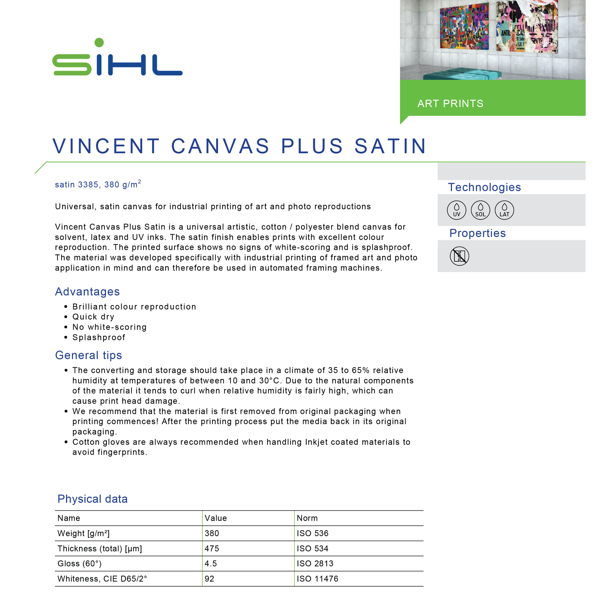 SIHL Vincent Canvas