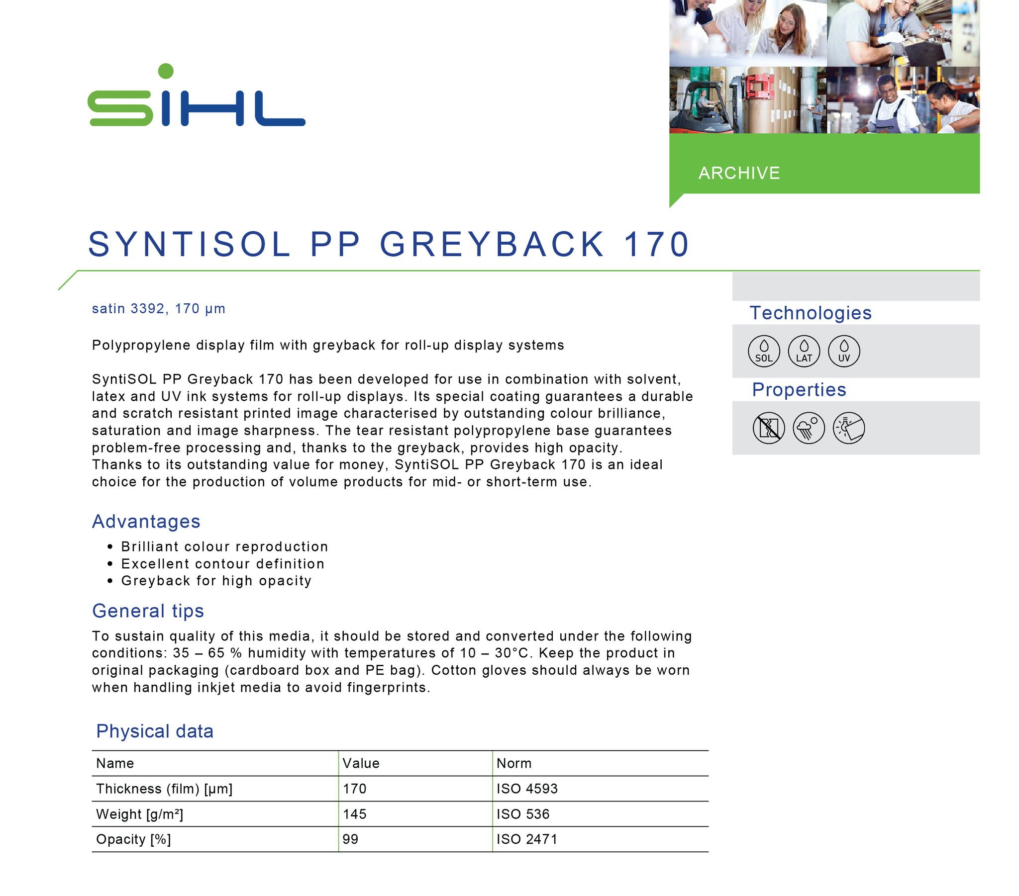 SIHL - Syntisol 3392