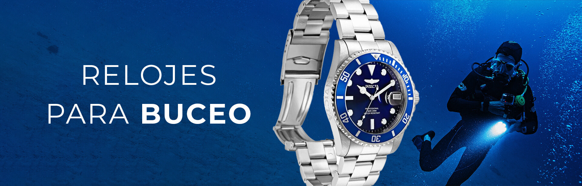 Comprar relojes de buceo de las mejores marcas, invicta, technomarine, g-shock, casio, nixon y más al mejor precio